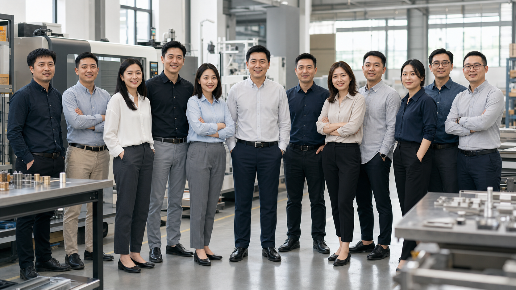 Professional manufacturing team