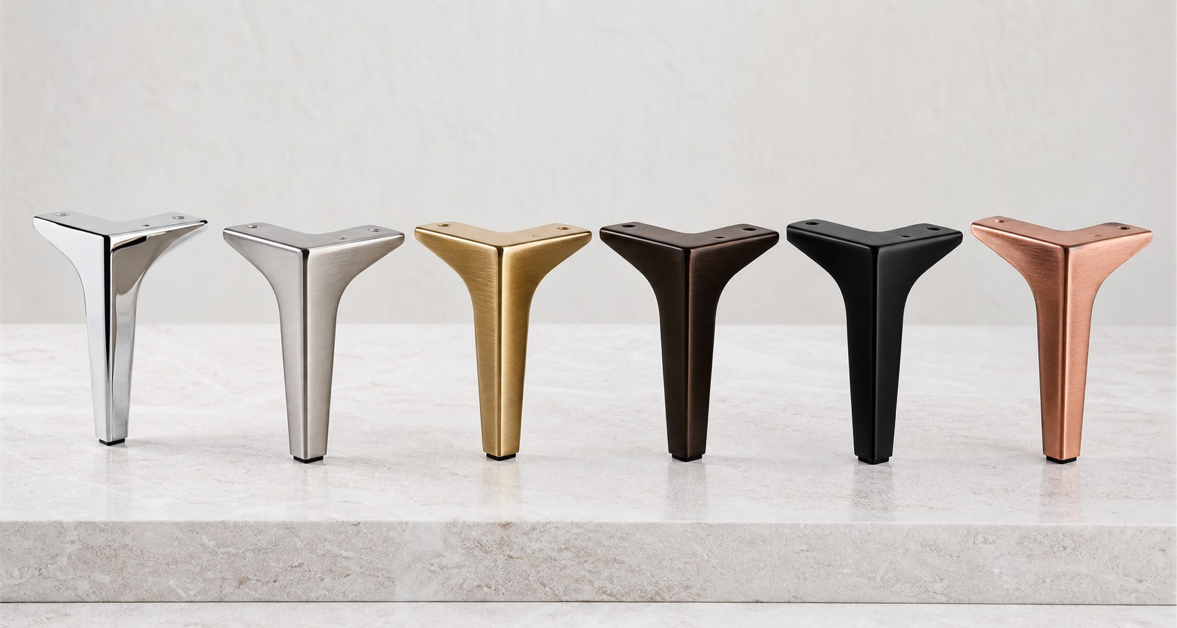 Furniture leg finish options